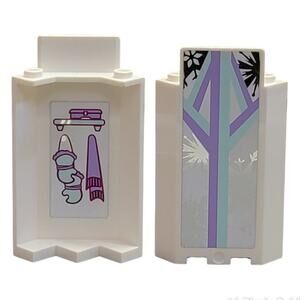 LEGO Frozen Corner Wall Scarf Gloves‎ White 87421pb029 41062 Elsas Castle Parts